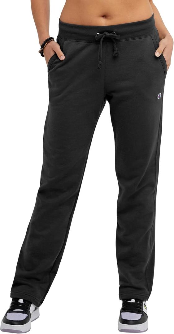 Champion Womens Comfortable Fleece Lounge Pants, 31 (Black, XS)