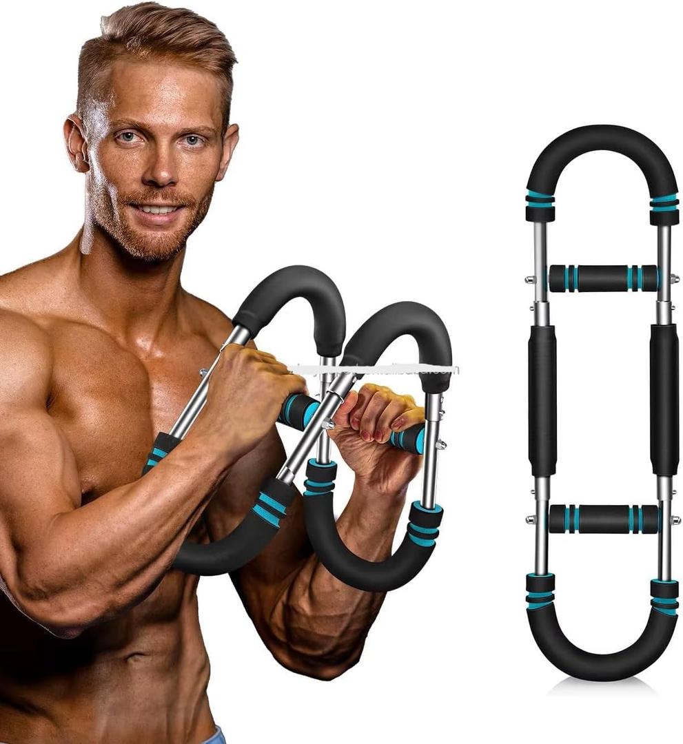 Twister Arm Trainer  Adjustable Resistance Power Twister Bar (60110 lbs) for Chest, Arm, Shoulder & Forearm Strength Training  Portable Home Gym Equipment for Men & Women, Muscle Builder.