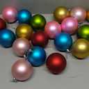 Zubebe Christmas Large Blank White Ball Ornaments, 3.15 Inch DIY Christmas Balls White Hanging Ornaments DIY Craft Activities for Tree Gift Box(Colorful,24 Pcs)