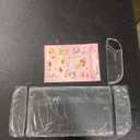 RHOTALL Clear Glitter Dockable Case Compatible with Nintendo Switch 2(2025), Full Protection Slim Transparent Shell, Hard PC Protective Cover Accessories Case for Switch 2, Cute Sparkle Shining Skin