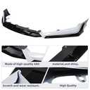 Front Bumper Lip Spoiler Splitter Body Kit ABS Fit for Honda Accord 2018 2019 2020 ACR Painted White Pearl Front Bumper Lip Splitter Kit