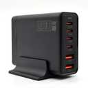 Brigid's Flame 6-Port Charging Station - 200W High-Power Charger with 4 USB-C + 2 USB Ports, Fast Charging Hub, USB-C PD Fast Charging Desktop Charger, Compatible with Mobile Phones