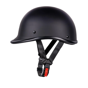 Motorcycle Helmet Half Shell Hawk Style Helmets Compact Lightweight Open Face for Motorcycle Street Bike Cruiser Moped - DOT Approved (Matte Black,L)