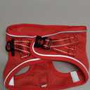 BELLA & PAL Step in Vest Harness for Small and Medium Dogs, No Pull Small Dog Harness with Leash Set, Comfortable Air Mesh Dog Vest Harness with Reflective Strip (Red, L)