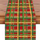 4 x Artscope Buffalo Plaid Christmas Table Runner, Xmas Winter Holiday Kitchen Dining Table Decoration for Christmas Home Party Decor 13x72 Inch-Red