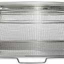 Upgraded Air Fry Tray for 30" Oven with Drip Pan, Compatible with Frigidaire 30" Ranges and Wall Ovens, Stainless Steel, Oven Rack Measures 25" x 16" x 1.75"