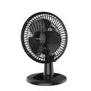 Holmes 6” Personal Table Fan – 2 Speeds, Compact, 15° Head Tilt, Wide-Angle Oscillation, Black