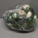 2 Pack 6Ft Artificial Eucalyptus Flower Garland with White Roses, Faux Floral Greenery Garland Fake Flower Vines for Wedding Party Centerpiece Table Runner Arch Party Decor 2PCS,White