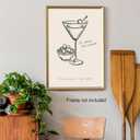 3 x Vintage Green Cocktail Poster Matini Quote Wall Art Bar Cart Posters Retro Drinks Canvas Prints Preppy Room Decor Aesthetic Home Kitchen Decoration16x24inch Unframed (PIK08)