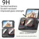 Screen Protector Compatible for Insta360 Ace Pro Camera,Tempered Glass Film Anti Scratch High Definition Full Coverage and Hard Shell Travel Storage Carrying Case