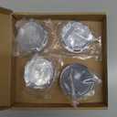 ACROPIX 48mm Inner Diameter 6 Clips 53mm Overall Outer Diameter Wheel Rim Hub Center Caps Cover Silver Tone - Pack of 4