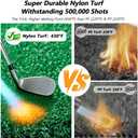 Pro Golf Hitting Mat 4'X5' | 2" Thick Heavy Duty Nylon & Premium NBR Foam | Durable & Withstand 500,000 Shots | Accept Real Tee | Superb Cushioning | No Residual | Indoor/Outdoor/Simulater