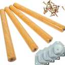 20" Wooden Tapered Legs, Set Of 4