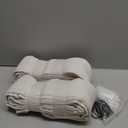 Custom Pinch Pleated 105 Inch Curtains 2 Panels Set, Unique Neutral Linen Blend Floor to Ceiling Curtains Track Back Tab Semi Sheer Privacy Light Filtering Decorative Curtain for Living Room 8-3/4 FT (Birch)