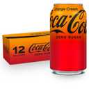Coca-Cola Zero Sugar Orange Cream Soda Soft Drink, Fridge Pack Cans, 12 fl oz, 12 Pack (EXP 02/02/26)
