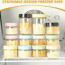 Suclain 9 Pcs Mason Jars with Lids Airtight Overnight Oats Containers Glass Storage Jars for Breakfast Lunch and Leftovers Salad Meal Prep Container for Food Storage Mush Chia Pudding (16 oz)