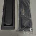 Malimali Pocket Door Pull and Edge Pull Set, Stainless Steel Pocket Door Hardware Recessed Pocket Door Handle Flush Finger Pulls Rectangular Barn Door Handle (Matte Black, Pack of 3)