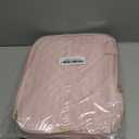 PUGPIU Bible Cover Case for Women, Large Quilted Bible Bag with Shoulder Strap and Handle, Bible Study Supplies Journaling Kit with Highlighters Pens No Bleed Tabs Notebook Cross Clips (Pink)