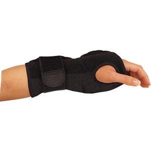 MUELLER Sports Medicine Adjustable Night Support Wrist Brace, For Sleeping, Arm Compression worn Left or Right For Men and Women, Black, One Size Fits Most