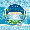 Savener C-7626 Hot Tub Spa Filter Cartridge, Replaces Hayward C250, Unicel C-7626, Filbur FC-1230, PA25-4, CX250RE, CX250-RE, HF7626-01, 25 Sq. Ft, 4 Pack