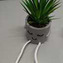 OLEEK small fake plants office decor - fake succulents plants artificial for desk decor - fake plant office decorations for work - office decor for women - office plants cubicle accessories room decor (collection A (set of 3))