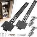 Pocket Door Hardware 18in Hidden Sliding Kit for Inset Doors 2PCS