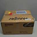 Huuger Nightstand with Charging Station, 27.6 Inch End Table Bedside Table with USB Ports and Outlets, Fabric Drawers, Night Stand for Bedroom, Rustic Brown and Black