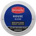 Community Coffee House Blend Medium-Dark Roast Single Serve Keurig K-Cup Pods 32 ct Box (EXP 07/07/26)