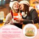 Lifnatty Mothers Day Tulips Lamp Gifts for Women, Tulips Artificial Flowers Night Light, Light Up Pink Tulip in Glass Dome for Bedroom, Unique Birthday Gifts for Women, Mom, Sister, Friends