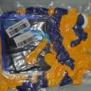 kozee royal blue and yellow balloon garland arch kit 150+pcs with graduation cap Blue star mylar balloons for Men birthday 2026 Graduation Ceremony Prom decorations