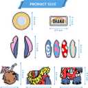 2 x Cruise Door Decorations Magnetic, Blue Large Nautical Cruise Door Magnets Decorations Reusable Refrigerator Magnets for Cruise Ship Door Decorations(11pcs)