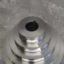 CNBTR 25mm Bore 54mm-150mm Outter Dia Aluminum 5 Slot A Type V-Shaped Pagoda Pulley 5 Step Pulley Belt 12.7mm Belt Width