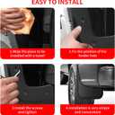 No Drill for Ford Ranger Mud Flaps 2024-2026, Heavy Duty Front & Rear All Weather Splash Guards Set for XL XLT Lariat, OEM Truck Mud Guards, Not Fits Raptor/Tremor/Sand Desert & Running Board Models