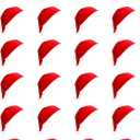 SYITCUN 24pcs Santa Hats, Red Classic Santa Hats for Adult,Bulk Christmas Hats for Men and Women, Non-woven Xmas Hats for Christmas Party