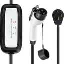 Level 2 EV Charger (Max 32 Amp/7.68KW) Portable EVSE for SAE J1772 Charger EVs, NEMA14-50P and 21Ft Cable,Plug-in Home EV Charging Station