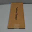 Solino Home Linen Black Table Runner 108 Inches Long - 100% Pure Linen 14 x 108 Inch Table Runner for Spring, Summer - Classic Hemstitch