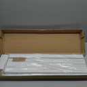 Cordless Faux Wood Blinds 27" W x 72" H, 2 Inch Slat Horizontal Windows Blinds with Crown Valance, Room Darkening Blinds, White Blinds for Home Interiors.