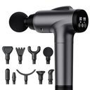 Massage Gun Deep Tissue, Handheld Electric Muscle Massager, High Intensity Percussion Massage Device for Pain Relief with 9 Attachments & 30 Speed(Grey)