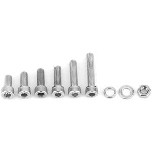 EioTek 24 Types Phillips Pan Head M3 M4 M5 M6 Screws Nut And Flat W.ashers