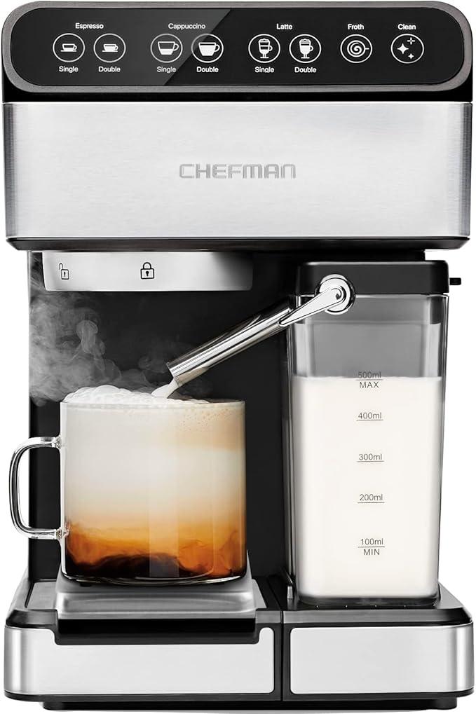 Chefman Barista Pro, Espresso Machine, 6 In 1 Beverage Center