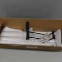 7 Inch Black Wine Glass Rack, Under Cabinet Wine Glass Holder, Metal Stemware Rack Hanger for Kitchen Storage (4 Pack)