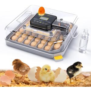48 Incubators for Hatching Eggs, Egg Incubator with Automatic Egg Turning and Humidity Control, Temp Control, Egg Candler, Auto Water Refilling, Incubator for Chicken Eggs, Duck and Quail Eggs
