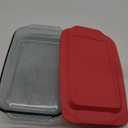 Qyrex Basics 3 QT Glass Baking Dish With Plastic Lid, Casserole Dish, Glass Food Container, Oven, Freezer And Microwave Safe, Clear Container
