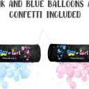 Gender Reveal Balloon Drop Bag, Gender Reveal Pink And Blue Balloons Party Decorations Kit Supplies Favors