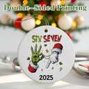 Six Seven Christmas Ornament 2025 | Funny 67 Meme Ornament | Funny Christmas Ornaments | 67 Gifts | Stocking Stuffers for Teens