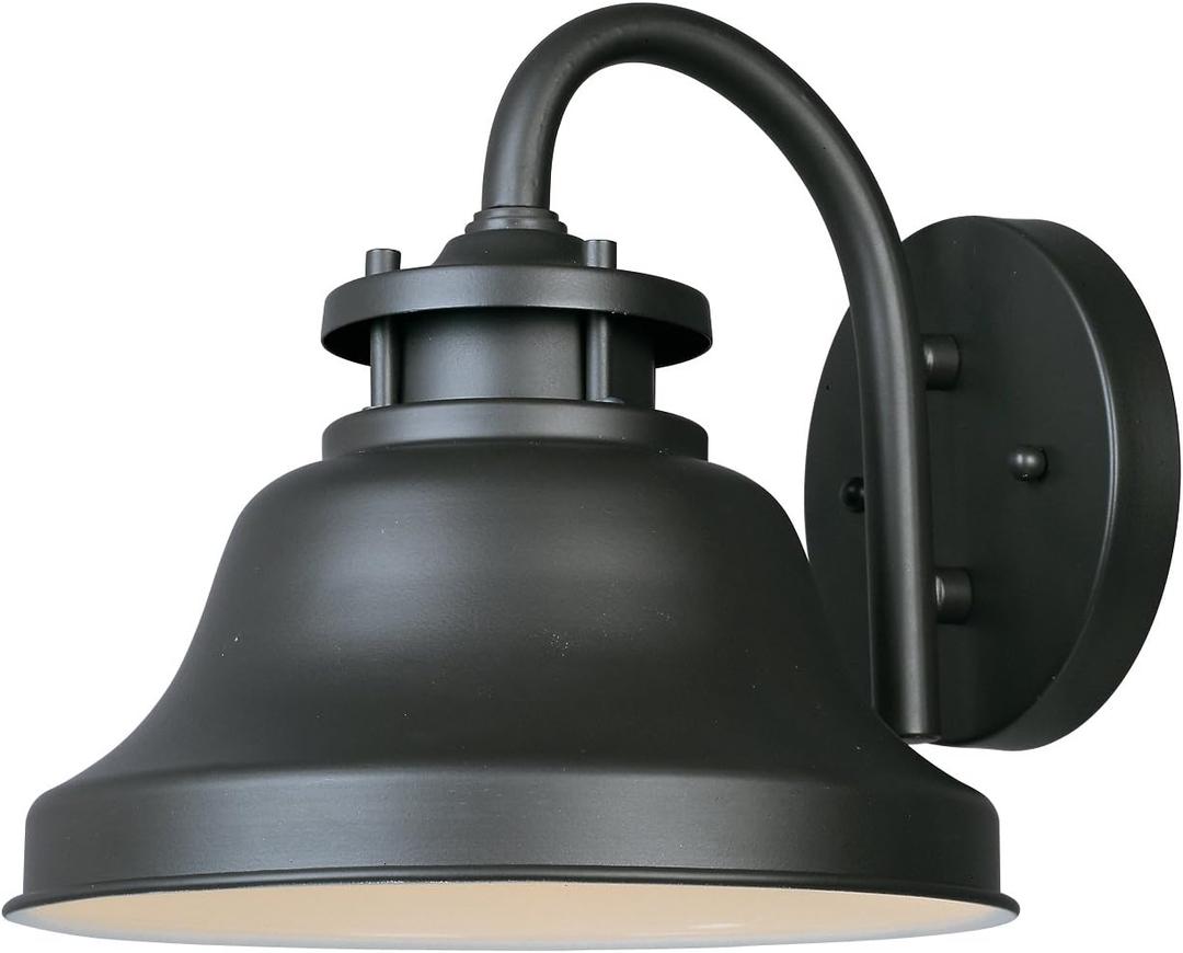 Designers Fountain 31321-BZ Bayport Outdoor Wall Lantern Sconce, 8.5in H, Bronze