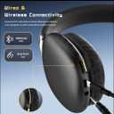 Wireless Over Ear Headphones, Noise Canceling Bluetooth 5.3 Head-Phones with Microphones,Hi-Res Audio,24H Playtime,HiFi Audio Adjustable Heads for iPhone/Android/Samsung