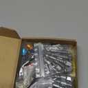 GALLIA Flexible Drill Bit Extension Set 38Pcs, Right Angle Drill Attachment, Rotatable Joint Socket 1/4 3/8 1/2 Inch Hex Socket Adapter, Bits Holder and Screwdriver Bit Kit with a Box (Colorful)