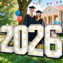 2026 Graduation Decorations 3FT Large PRE-CUT Light Up 2026 Marquee Numbers Kit DIY Foam Board Mosaic Sign for Class of 2026 Back to School Party Birthday Wedding Christmas Indoor Outdoor Decor