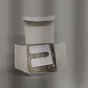 Outlet Lock, Adjustable Metal Security Device, Prevents Power Plug Unplugging, Silver, 1-Pack